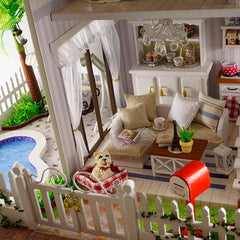 Doll house furniture miniatura diy doll houses miniature dollhouse wooden handmade toys for children birthday gift