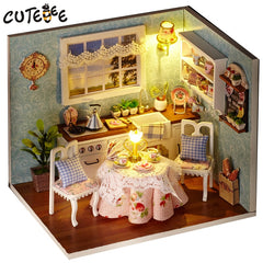 Furniture Miniatura Diy Doll Houses Miniature Dollhouse Wooden Toys For Children Grownups Birthday Gift