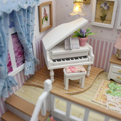 Doll House Miniature  With Furnitures Wooden House Stars Sky Toys For Children Birthday Gift