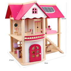 Pretend Play Furniture Toys Wooden Dollhouse Furniture Miniature Toy Set Doll House Toys for Children Kids Toy