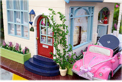 DIY Doll House Wodden Miniature with Furniture Kit Wooden Dollhouse Miniaturas Toys for Children Christmas Gift New