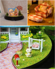 Doll House Miniature DIY Dollhouse With Furnitures Wooden House  Toys For Children Birthday Gift Spring Discourse