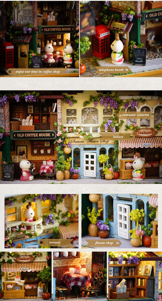 DIY Miniature Dollhouse Kit - Box Theater In a Happy Corner 