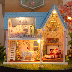 Doll House Miniature DIY Dollhouse With Furnitures Wooden House Toys For Children Birthday Gift