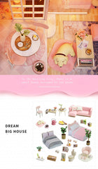 DIY Doll House Wooden Doll Houses Miniature dollhouse Furniture Kit Toys for children Christmas Gift