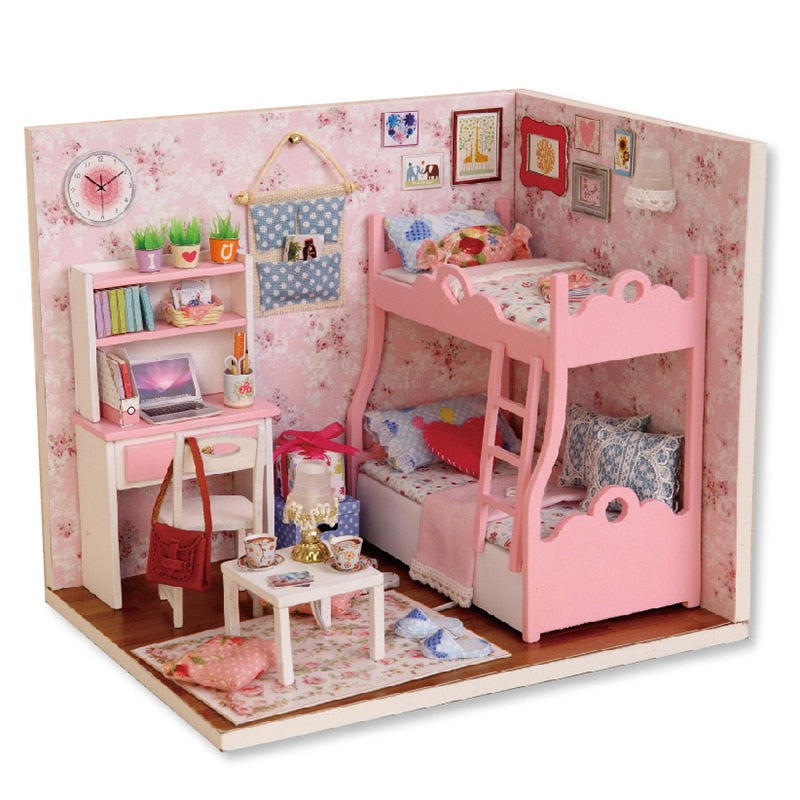 Doll House Furniture Miniature Dollhouse DIY Miniature House Room Box Theatre Toys for Children DIY Dollhouse