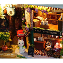 Box Theatre Dollhouse Furniture Miniature Toy DIY miniature Doll house Furnitures LED Light Toys for Children Birthday Gift V5