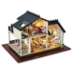 Doll House Miniature DIY Dollhouse With Furnitures Wooden House  Toys For Children Birthday Gift